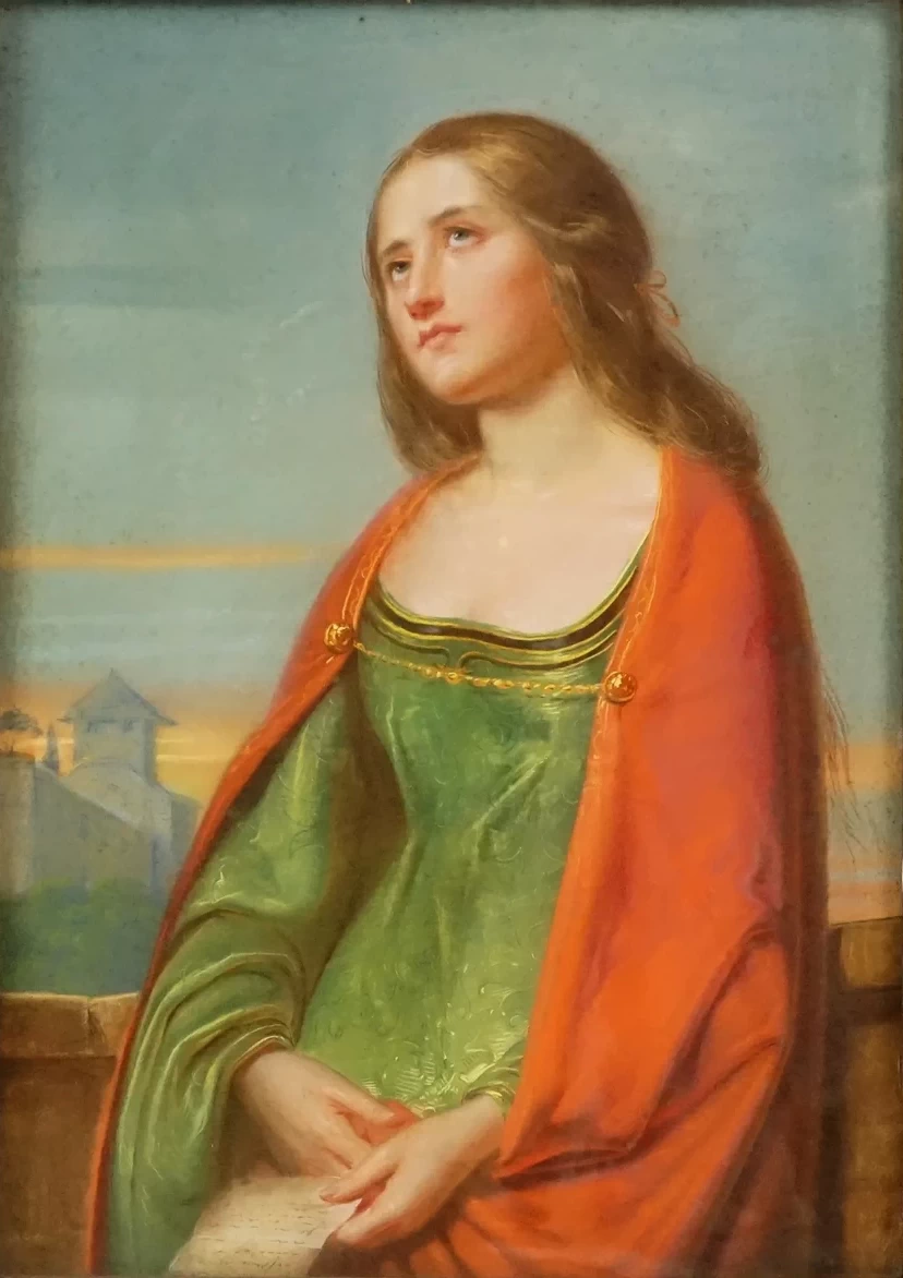 Giovanni Carnovali - Fanciulla con lettera